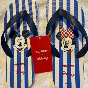 Disney/Old Navy flip flops Womens 7.5-8.5 Mens 6.5-7.5